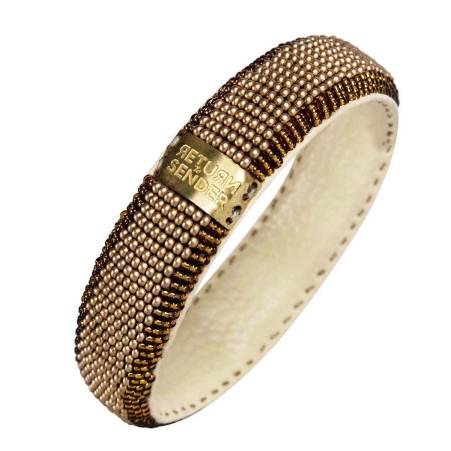 Fashion Return To Sender | Gouden Armband - Beaded Bracelet Slim