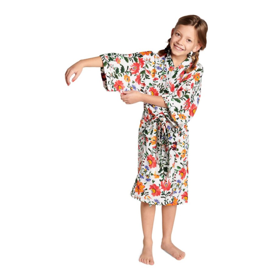 Wonen Return To Sender | Gebloemde Kimono "Bed Of Flowers" Kindermaat