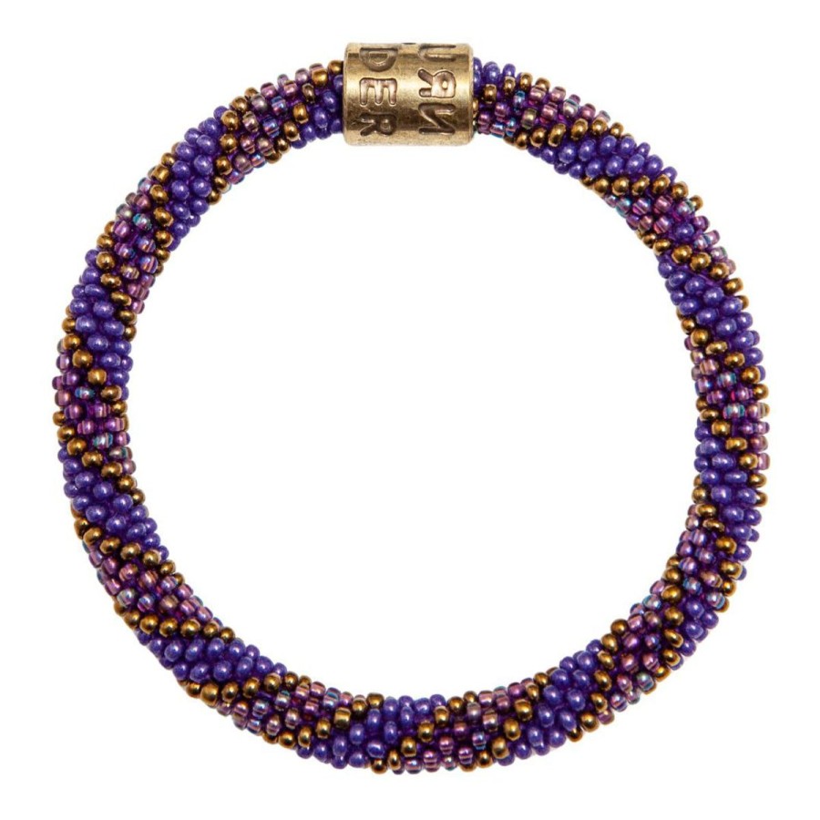 Fashion Return To Sender | Roll On Beaded Bracelet Paars Koper