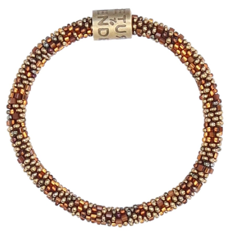 Fashion Return To Sender | Roll On Beaded Bracelet Koper Goud