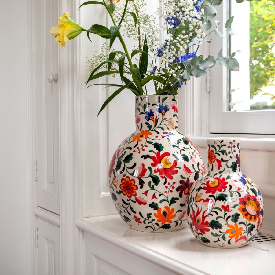 Wonen Return To Sender | Ronde Vaas Large Multicolour Flowers